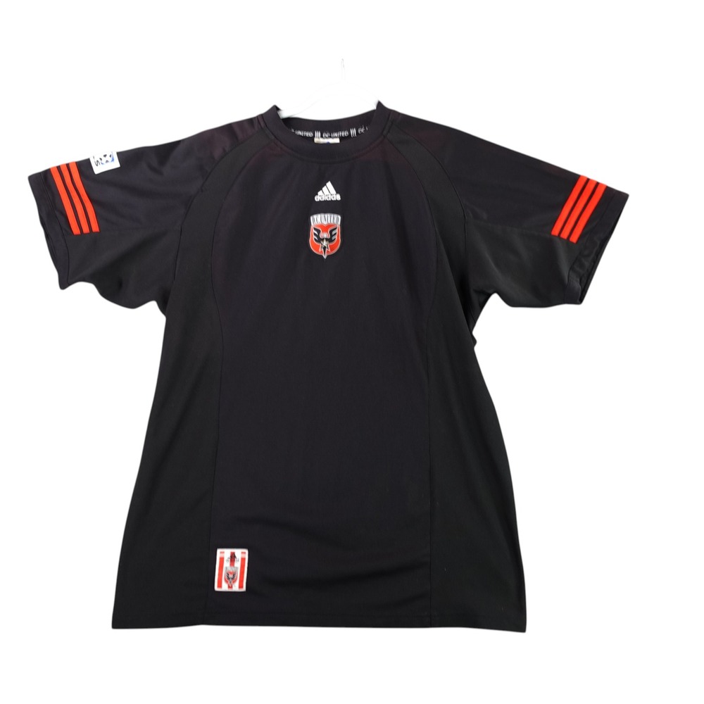 Adidas DC United Jersey Mens XL Black MLS Soccer Training Shirt 2004 2005 Y2K